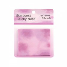 Прозрачные стикеры для заметок с клеевым краем, Alingar, 73*73 мм, 50 л., "Нежность", розовый цвет, покрытие с блеском, пластик, 12 шт/уп, европодвес