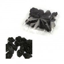 Розочки из фоамирана Schneider, черные, упаковка полиэтилен, 20 шт.
