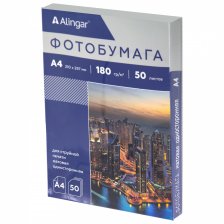 Фотобумага односторонняя Alingar, А4, 50 л., матовая, 180 г/м2
