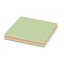 Блок для записей с клеевым краем, Alingar, пастель, 76 мм * 76мм, 4 цвета, 100 листов