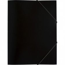 Папка на резинке Канцфайл, A4, черная