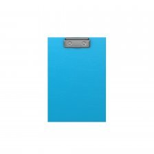 Планшет с верхним зажимом ErichKrause, А5, 160х230х3 мм, бумвинил, 2000 мкм, "Neon" голубой