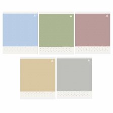 Тетрадь 48л., А5, линия, Alingar "Pattern", скрепка, мелованый  картон ( стандарт), блок офсет, 5 дизайнов в пленке т/у