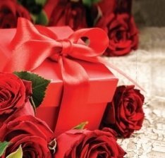 Пакет подарочный "Розы любви " 12 шт