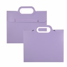 Папка-картотека Alingar, 332х302 мм, на резинке, прорезная ручка, пластик, 700 мкм, 11 отделений, сиреневый