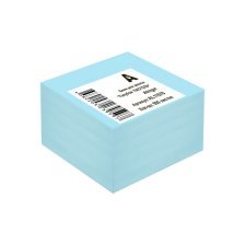 Блок бумажный для записи Alingar, 8,5*8,5*5см., 500л., "Голубой Пастель", непроклееный