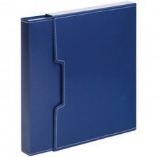 Папка-короб на 100 файлов А4, синий