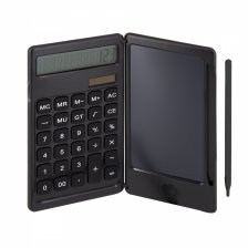 Калькулятор с графическим планшетом Alingar 12 разрядов, 162*80*14 мм, двойное питание, черный, раскладной, стилус, батарея в комплекте