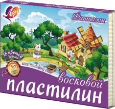 Пластилин Луч, 18 цветов, 270 гр., со стеком, картонная упаковка, "Фантазия"