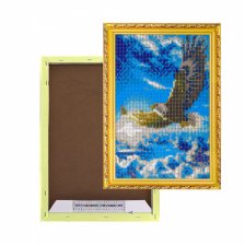 Алмазная мозаика Alingar, на подрамнике, ) 20х30 см, , "Орел в небе"