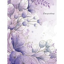 Ежедневник А6,Апплика, 7БЦ, 80 л, "Нежные цветы"