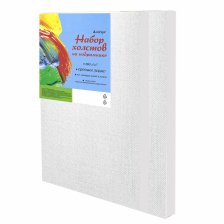 Набор холстов на подрамнике Alingar, 2 шт 20*30, 25*30, 280 гр/м2 среднее зерно, хлопок, акриловая трёхкомпон. грунтовка, индивид. упаковка