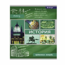 Тетрадь предметная  36л. А5 "История"  со справочным материалом, скрепка, мелованный картон (эконом), блок офсет, Alingar "Палитра знаний"