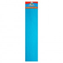 Бумага крепированная Апплика, 50х250 см, плотность 28 г/м2, 1 рулон, 1 цвет голубой, пакет с европодвесом