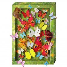 Набор для изготовления картины Клевер, 290х200х30 мм, картонная упаковка, "Взлетающие бабочки"