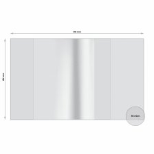 Обложка 255*418 мм, для тетрадей и учебников, Alingar, с прозрачным клапаном, ПВХ, 90 мкм