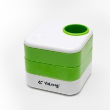 Подставка-органайзер YALONG, пластик, квадрат, зеленая