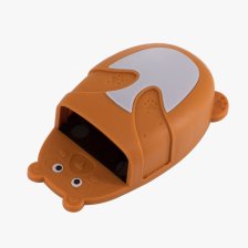 Магнитная подставка для маркерной доски фигурная, Alingar, 12 х 7 х 4 см, "Медвежонок", коричневый, губка-стиратель, европодвес