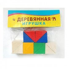 Игрушка деревянная развивающий набор "12 треугольников"