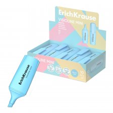 Текстовыделитель, голубой, Erich Krause "Visioline Mini Pastel", скошенный, 0.6-5 мм