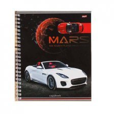 Тетрадь 80л., А5, клетка, Проф-Пресс "Марсианские машины", гребень, мелованная обложка, 2 дизайна