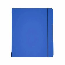 Тетрадь 48л.х2, А5, клетка, Канц-Эксмо "DoubleBook. Синий" резинка, пластиковая обложка, съёмный блок