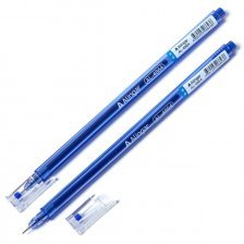 Ручка гелевая Alingar, "Neo", 0,5 мм, синяя, игольчатый наконечник, круглый, тонированный, пластиковый корпус, в уп. 12 шт., картонная упаковка