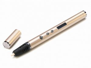 Ручка 3D RP900A, ABS, золотая, картонная упаковка