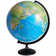 Глобус физический, Глобусный мир, 420 мм, на круглой подставке