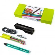 Ручка 3D Myriwell RP300A-B, пластик PCL - ассорти, зеленая, картонная упаковка