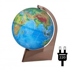 Глобус физический Глобусный мир, 210мм на треугольной подставке с подсветкой