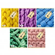 Тетрадь 48л, А5, клетка, Alingar, "Узоры", скрепка, мелованный картон, Soft touch,  блок офсет, 5 дизайнов в пленке т/у