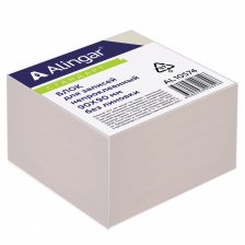 Блок бумажный для записи Alingar "Стандарт", 9*9*5 см, белый, непроклееный, без линовки, 60 г/м2