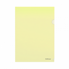 Папка-уголок ErichKrause, A4, желтая, "Clear Standard"
