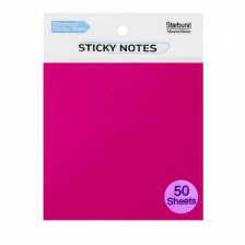 Прозрачные стикеры для заметок с клеевым краем, Alingar, 76*76 мм, 50 л., "Неон", розовый цвет, матовое покрытие, пластик, 12 шт/уп, европодвес
