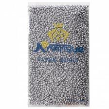 Бисер Alingar размер №6 вес 450 гр. серебро, непрозрачный, пакет