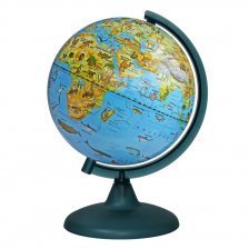 Глобус Зоогеографический, Глобусный мир, d=210 мм, на круглой подставке