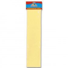 Бумага крепированная Апплика, 50х250 см, плотность 28 г/м2, 1 рулон, 1 цвет желтый, пакет с европодвесом