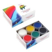 Краски акриловые Экспоприбор, 6 цветов, 20мл., картонная упаковка, "Декарт"