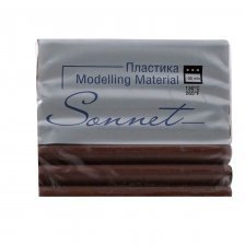 Полимерная глина (пластика) Сонет, брус шоколад, 56 гр.