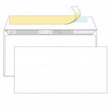 Конверт почтовый DL (110*220 мм), белый, прямоугольный клапан, стрип, Ряжская печатная фабрика