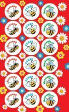 Наклейки поощрительные Мир открыток, 153х92 мм "Пчелка"