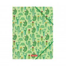 Папка на резинках Erich Krause, А4, пластик, "Tropical Cactus"