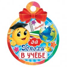 Медаль "За успехи в учёбе", 100 мм * 100 мм.