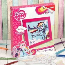 Фреска-картина из песка, Lori Hasbro My Little Pony "Радуга Дэш", картонная упаковка