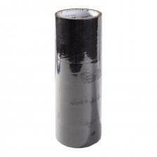 Клейкая лента упаковочная Alingar, 48 мм * 24 м, основа полипропилен, непрозрачная, цвет чёрный, уп.6 шт.