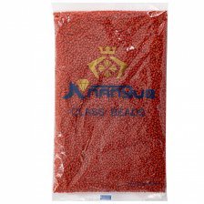 Бисер Alingar размер №12 вес 450 гр., красный глянец, непрозрачный, пакет