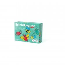 Краски пальчиковые Erich Krause c Алоэ Вера 6 цвета, 35 мл., картонная упаковка, "Baby"