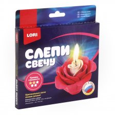 Набор для изготовления свечей LORI, картонная упаковка, "Свеча из вощины. Нежная Роза"