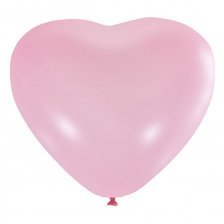 Воздушные шары М10"/25см. Сердце Декоратор PINK, 50 шт. шар латекс